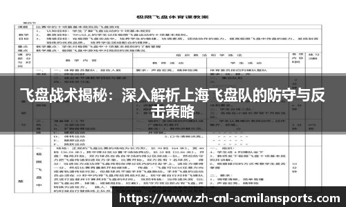 飞盘战术揭秘：深入解析上海飞盘队的防守与反击策略